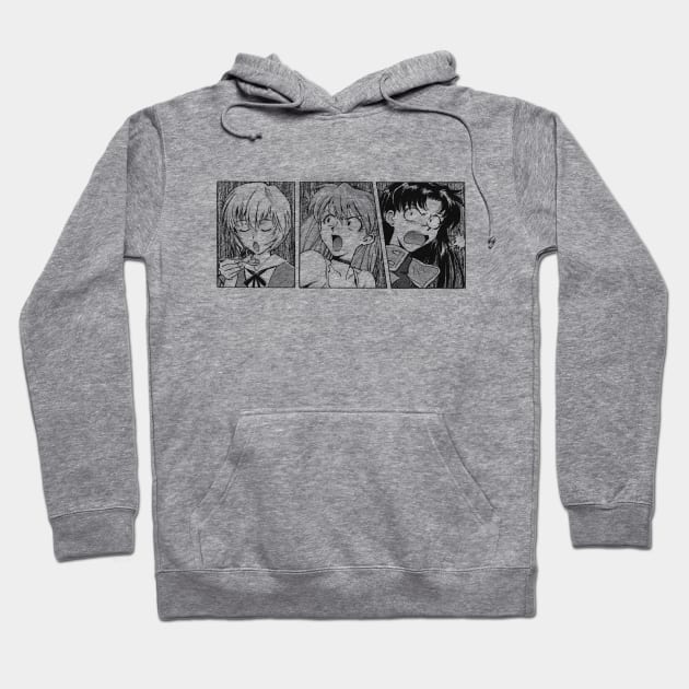 Rei, Asuka and Misato Hoodie by hole